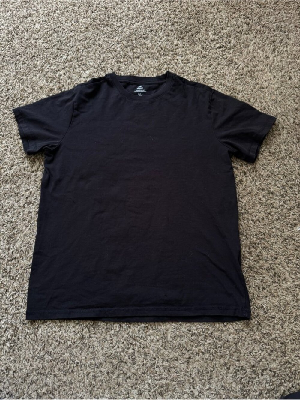 H&M Black Short Sleeve Crew Neck T-Shirt